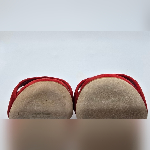 Manolo Blahnik Aziz Kid Suede Open- Toe Pumps - Picture 15 of 16